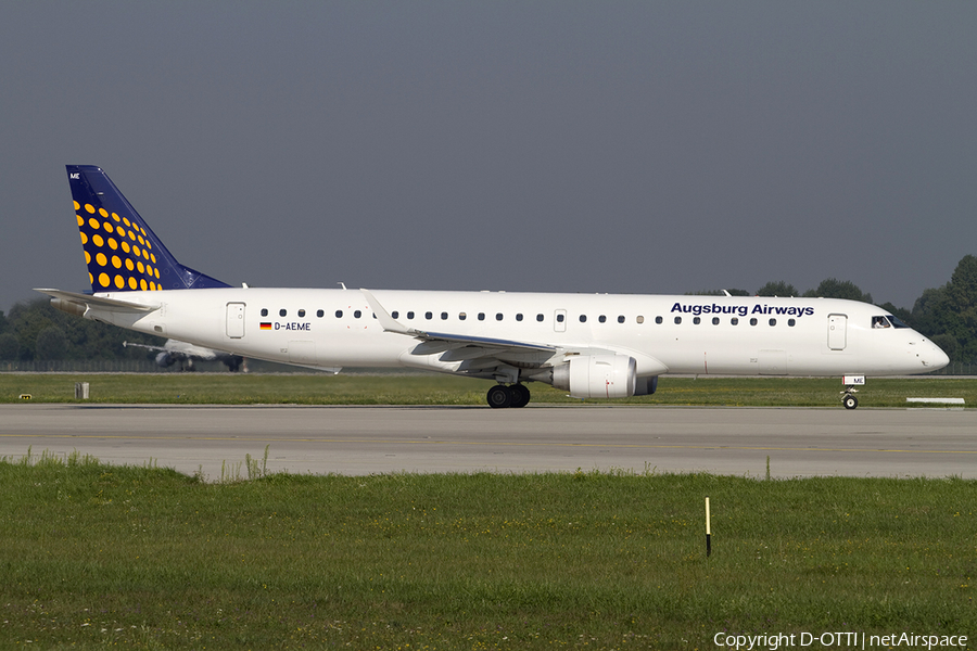Augsburg Airways Embraer ERJ-195LR (ERJ-190-200LR) (D-AEME) | Photo 311577