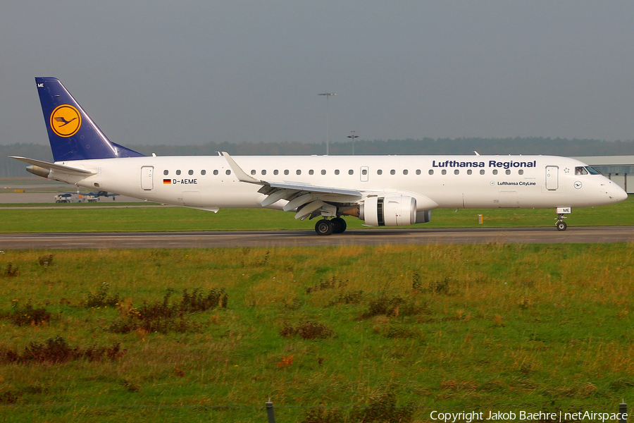 Lufthansa Regional (CityLine) Embraer ERJ-195LR (ERJ-190-200LR) (D-AEME) | Photo 193868