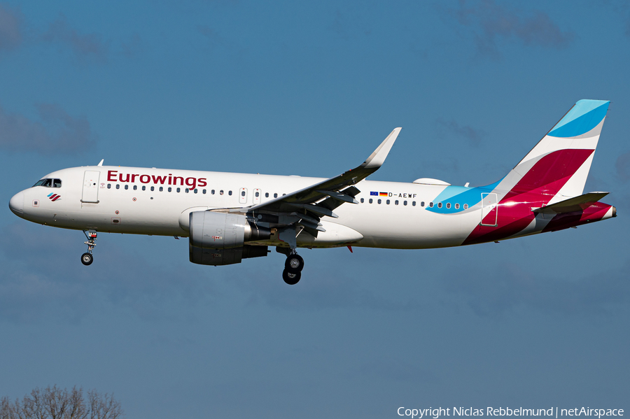 Eurowings Airbus A320-214 (D-AEWF) | Photo 444137