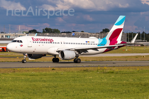 Eurowings Airbus A320-214 (D-AEWF) at  Hamburg - Fuhlsbuettel (Helmut Schmidt), Germany