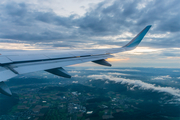 Eurowings Airbus A320-214 (D-AEWF) at  In Flight, Switzerland