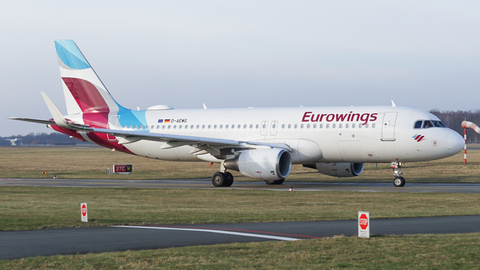 Eurowings Airbus A320-214 (D-AEWG) at  Hannover - Langenhagen, Germany