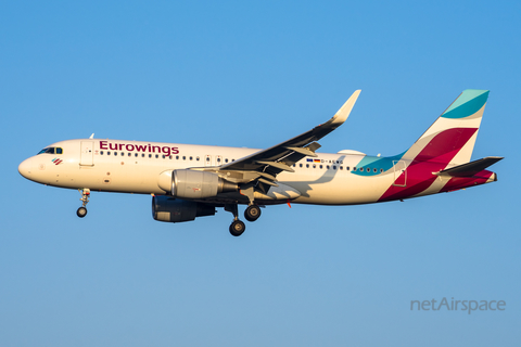 Eurowings Airbus A320-214 (D-AEWG) at  Hamburg - Fuhlsbuettel (Helmut Schmidt), Germany