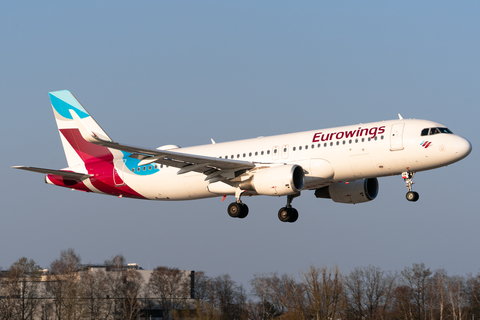 Eurowings Airbus A320-214 (D-AEWI) at  Hamburg - Fuhlsbuettel (Helmut Schmidt), Germany