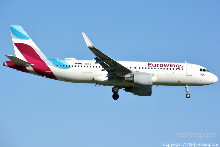 Eurowings Airbus A320-214 (D-AEWK) | Photo 210090