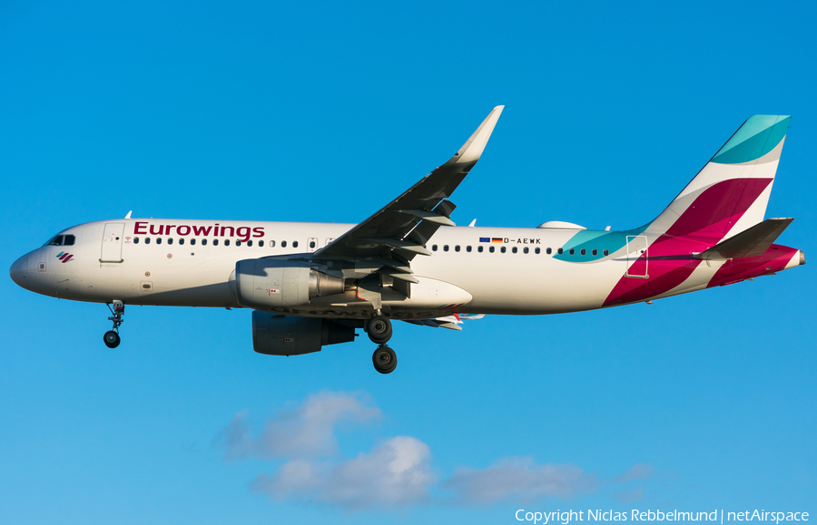 Eurowings Airbus A320-214 (D-AEWK) | Photo 229457