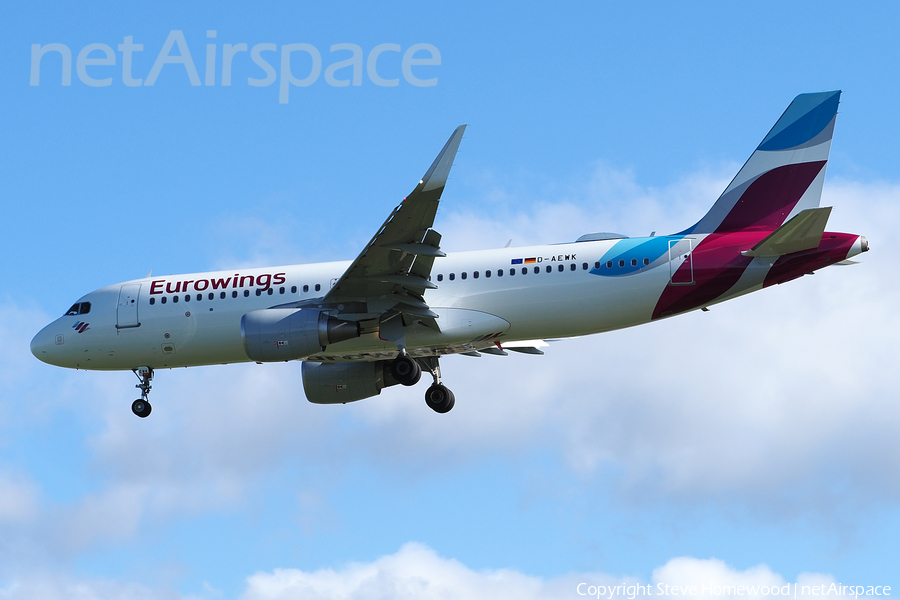 Eurowings Airbus A320-214 (D-AEWK) | Photo 168483