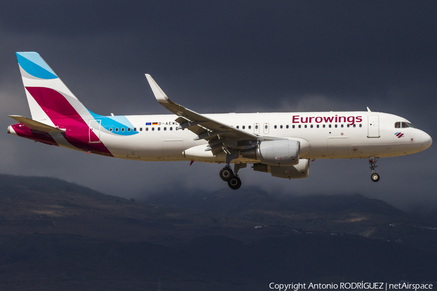 Eurowings Airbus A320-214 (D-AEWL) | Photo 130033