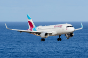 Eurowings Airbus A320-214 (D-AEWO) at  La Palma (Santa Cruz de La Palma), Spain