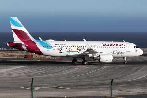 Eurowings Airbus A320-214 (D-AEWP) at  Tenerife Sur - Reina Sofia, Spain