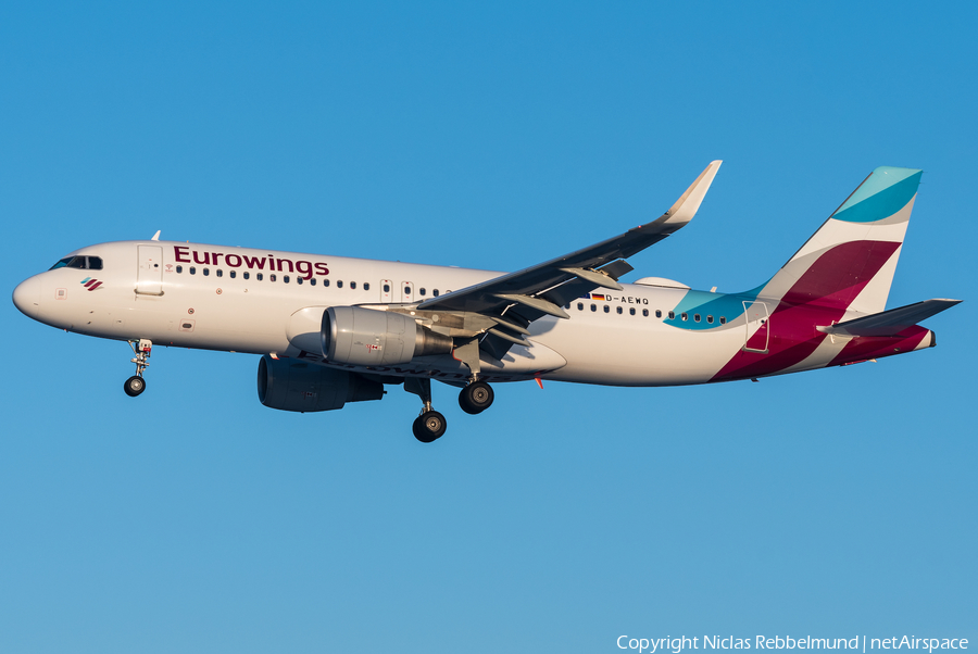 Eurowings Airbus A320-214 (D-AEWQ) | Photo 289479