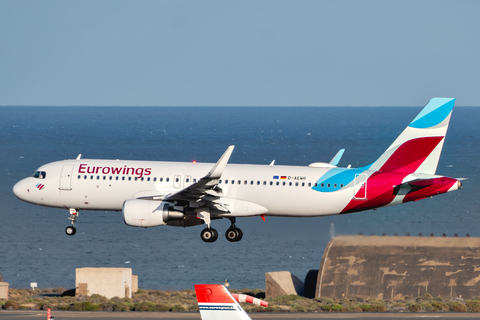 Eurowings Airbus A320-214 (D-AEWR) at  Gran Canaria, Spain
