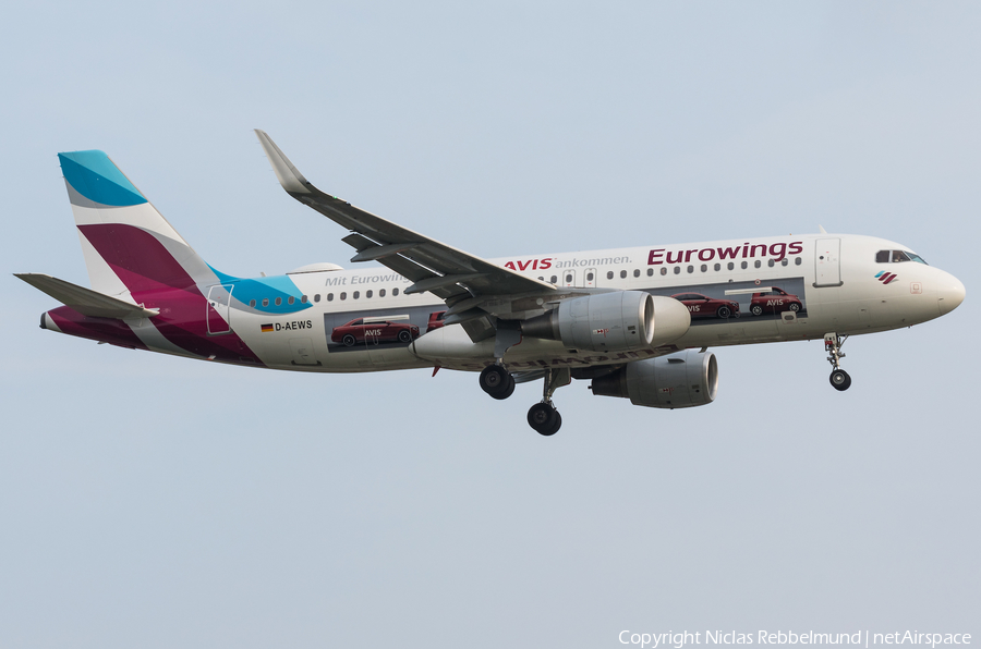 Eurowings Airbus A320-214 (D-AEWS) | Photo 309754