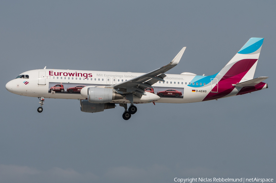 Eurowings Airbus A320-214 (D-AEWS) | Photo 321549