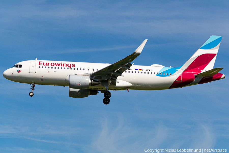 Eurowings Airbus A320-214 (D-AEWS) | Photo 419957