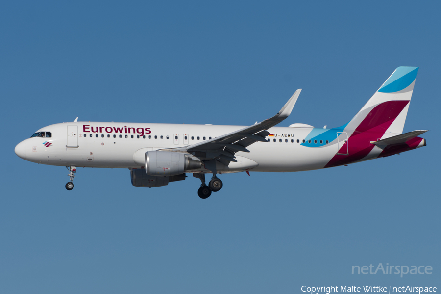 Eurowings Airbus A320-214 (D-AEWU) | Photo 452112