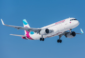 Eurowings Airbus A320-214 (D-AEWV) at  Hamburg - Fuhlsbuettel (Helmut Schmidt), Germany
