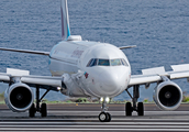Eurowings Airbus A320-214 (D-AEWV) at  La Palma (Santa Cruz de La Palma), Spain