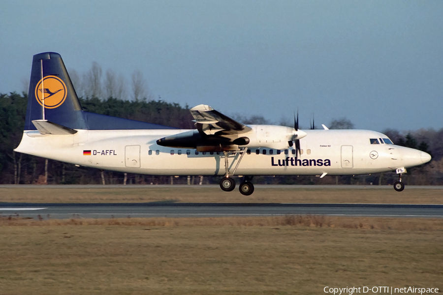 Lufthansa Regional (CityLine) Fokker 50 (D-AFFL) | Photo 145069