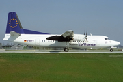 Team Lufthansa (Contact Air) Fokker 50 (D-AFFZ) at  Munich, Germany