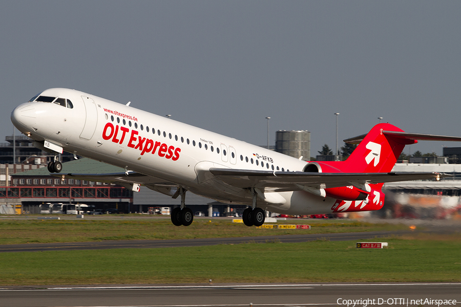 OLT Express Regional Fokker 100 (D-AFKB) | Photo 389699