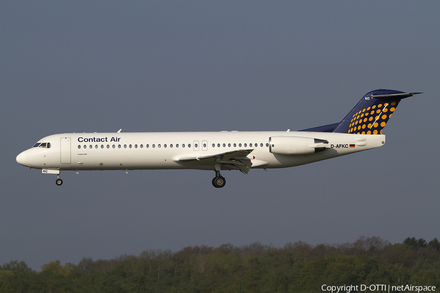 Contactair Fokker 100 (D-AFKC) | Photo 289583