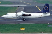 Team Lufthansa (Contact Air) Fokker 50 (D-AFKK) at  Dusseldorf - International, Germany