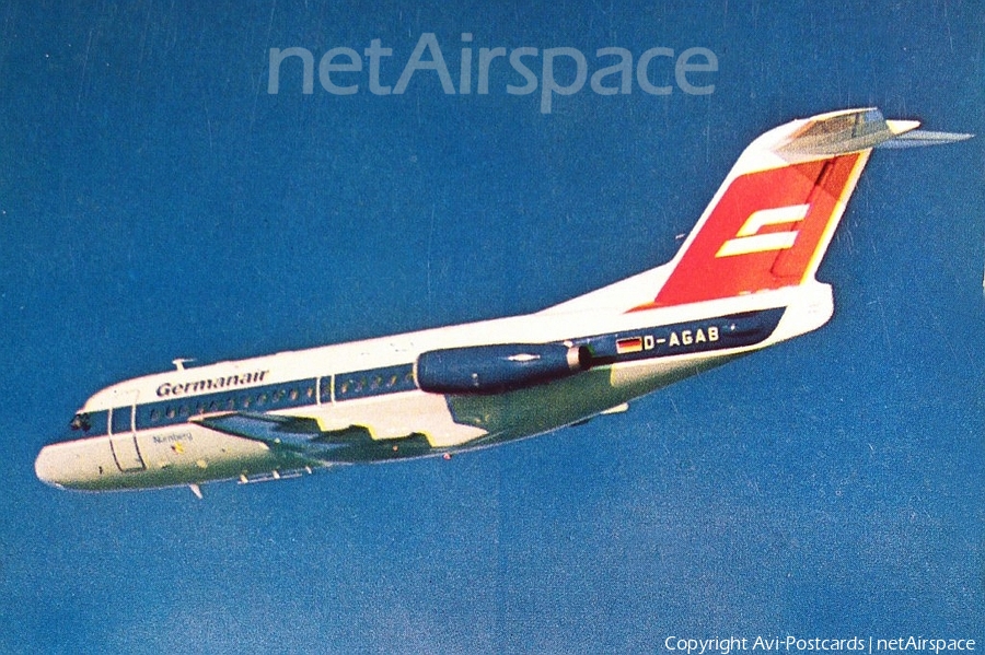 Germanair Fokker F28-1000 Fellowship (D-AGAB) | Photo 70169