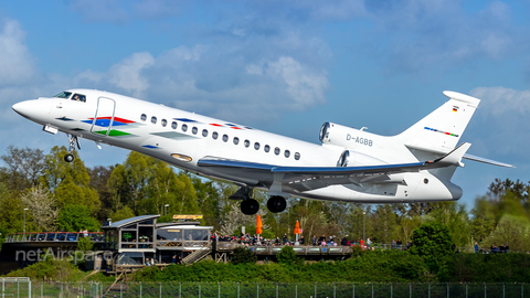 Volkswagen Air Service Dassault Falcon 8X (D-AGBB) at  Hamburg - Fuhlsbuettel (Helmut Schmidt), Germany