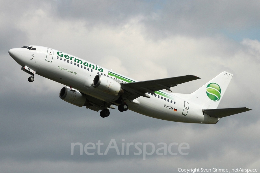 Germania Boeing 737-35B (D-AGEE) | Photo 16240
