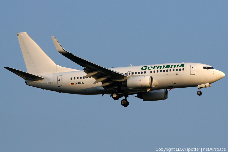 Germania Boeing 737-75B (D-AGEL) | Photo 276098