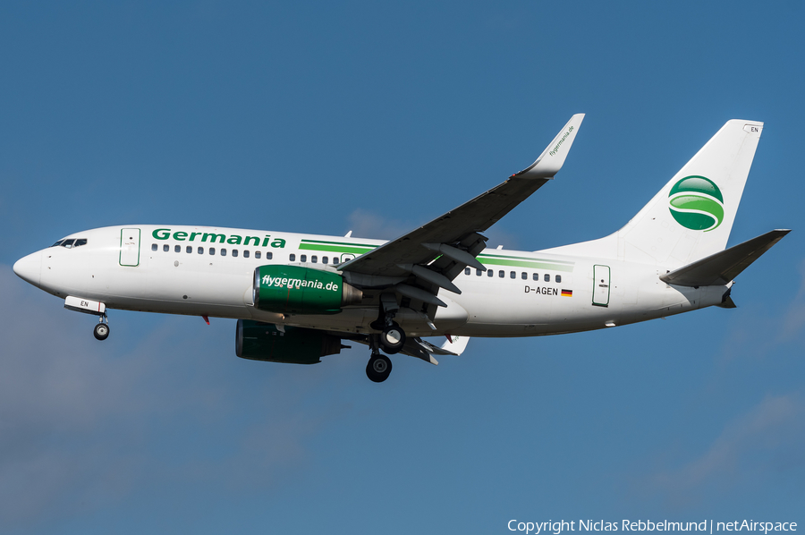 Germania Boeing 737-75B (D-AGEN) | Photo 266050