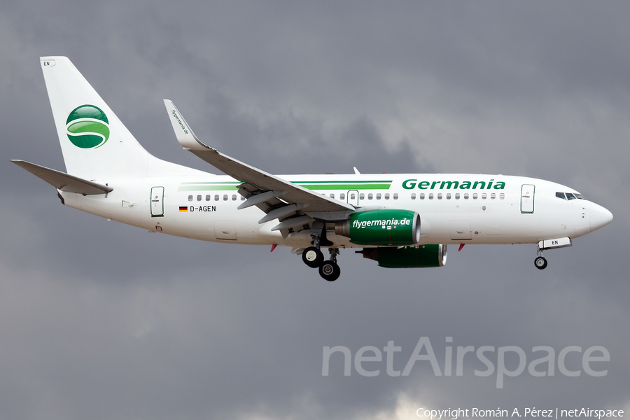 Germania Boeing 737-75B (D-AGEN) | Photo 335378