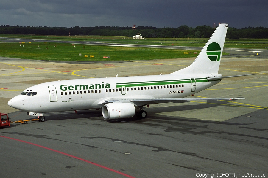 Germania Boeing 737-75B (D-AGEO) | Photo 331907