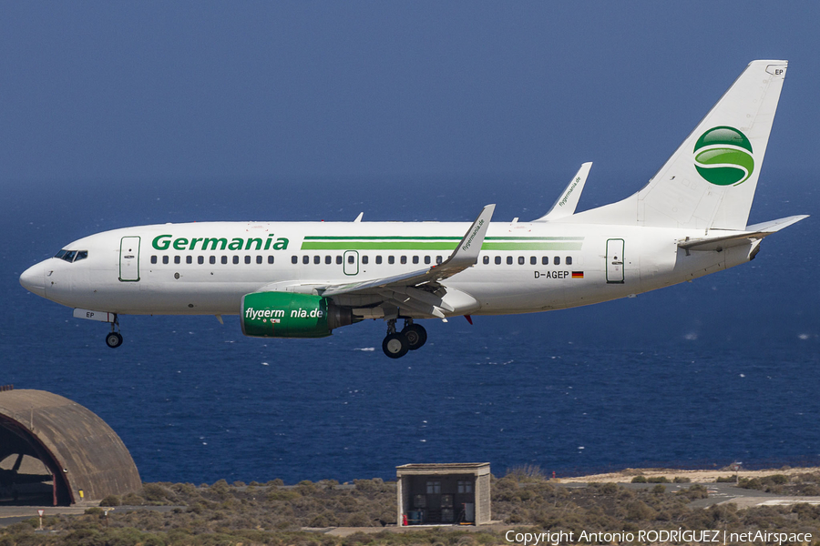 Germania Boeing 737-75B (D-AGEP) | Photo 261203