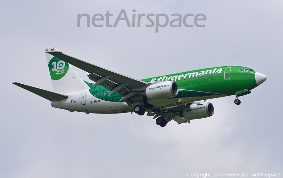 Germania Boeing 737-75B (D-AGER) | Photo 160500