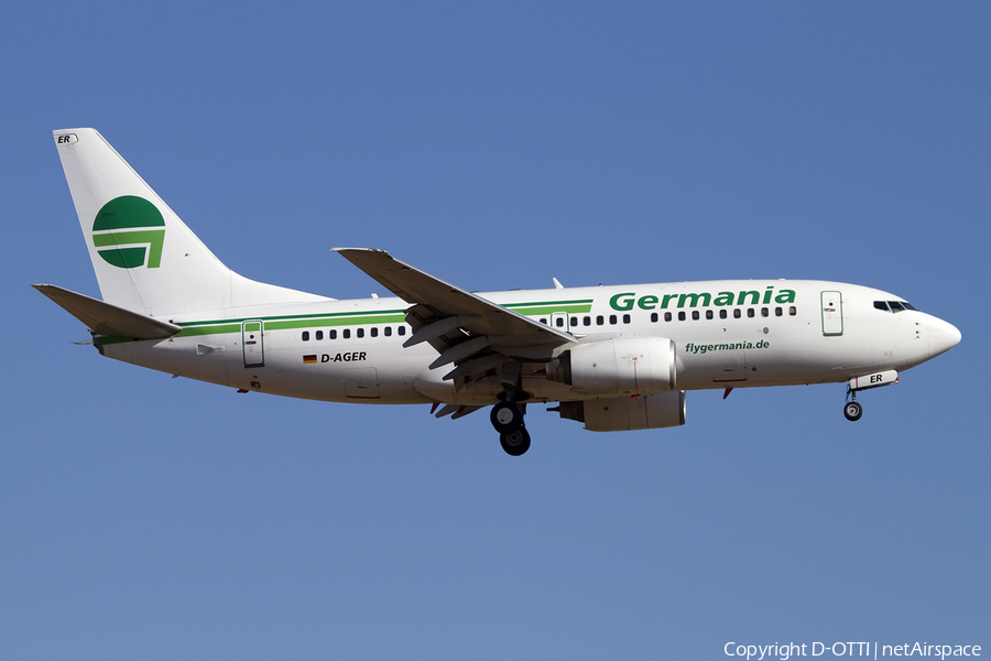 Germania Boeing 737-75B (D-AGER) | Photo 414657