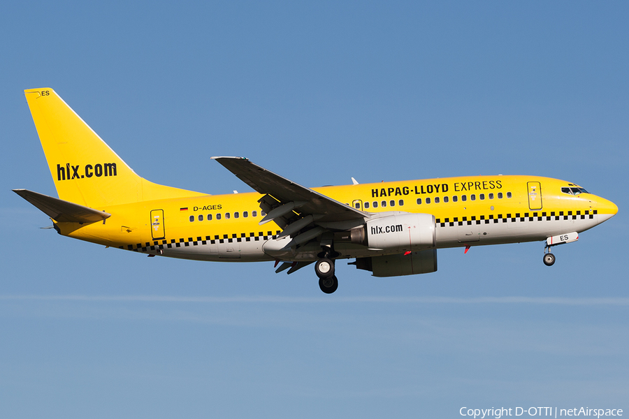 Hapag-Lloyd Express (Germania) Boeing 737-75B (D-AGES) | Photo 158195