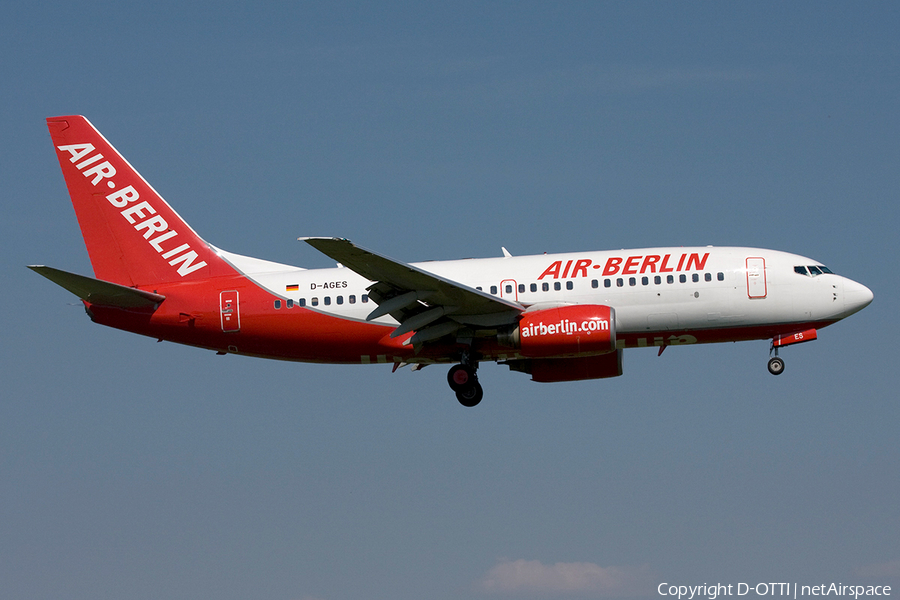 Air Berlin Boeing 737-75B (D-AGES) | Photo 267697