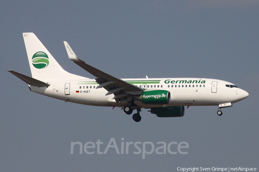 Germania Boeing 737-75B (D-AGET) | Photo 82877