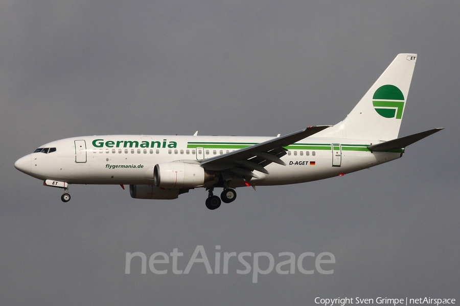 Germania Boeing 737-75B (D-AGET) | Photo 11413