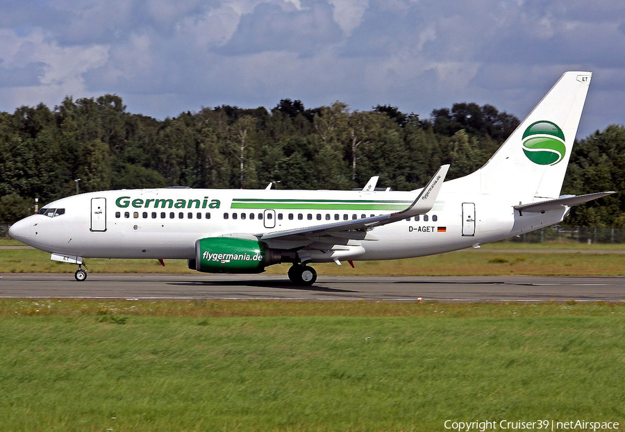 Germania Boeing 737-75B (D-AGET) | Photo 131552