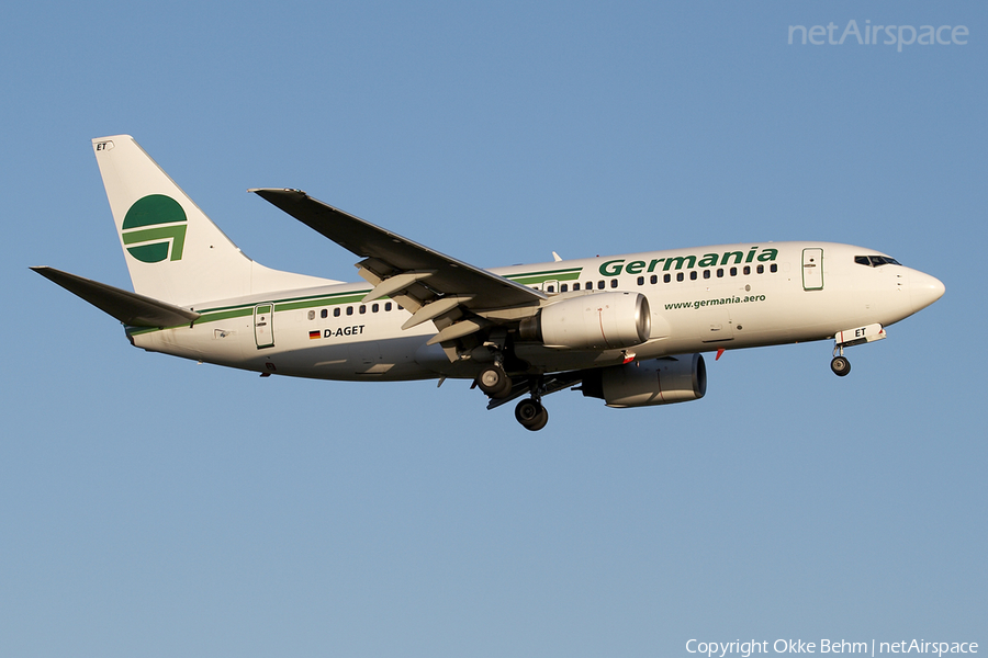 Germania Boeing 737-75B (D-AGET) | Photo 42020