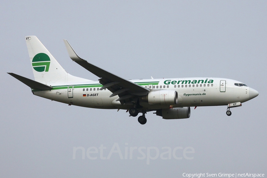 Germania Boeing 737-75B (D-AGET) | Photo 49169