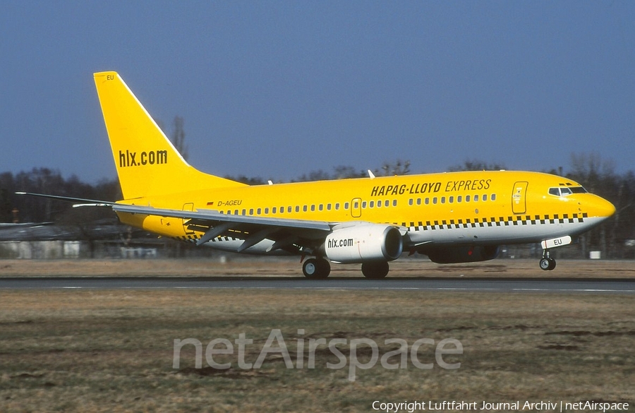 Hapag-Lloyd Express (Germania) Boeing 737-75B (D-AGEU) | Photo 398024