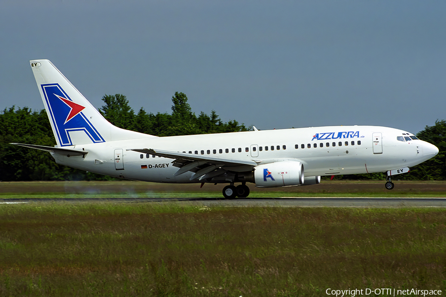Azzurra Air Boeing 737-73S (D-AGEY) | Photo 677733