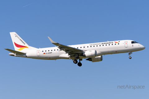 German Airways Embraer ERJ-190AR (ERJ-190-100IGW) (D-AGMP) at  Amsterdam - Schiphol, Netherlands