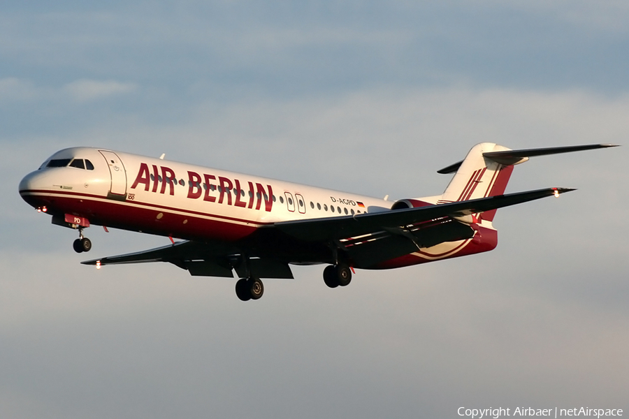 Air Berlin Fokker 100 (D-AGPD) | Photo 371743