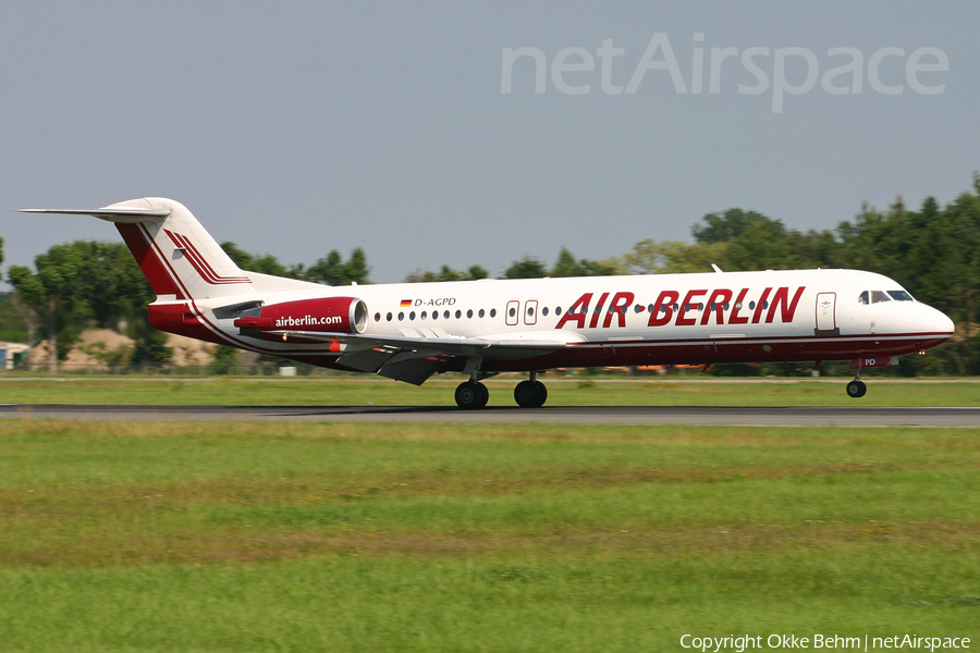 Air Berlin Fokker 100 (D-AGPD) | Photo 193794