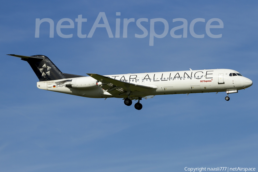 OLT Express Regional Fokker 100 (D-AGPH) | Photo 12187